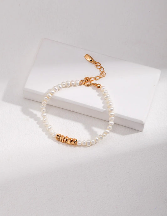 Natural Pearl Beaded Bracelet